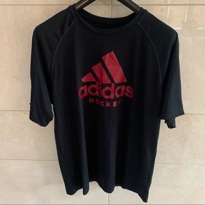 TWO Men’s Size L Adidas Hockey Shirts